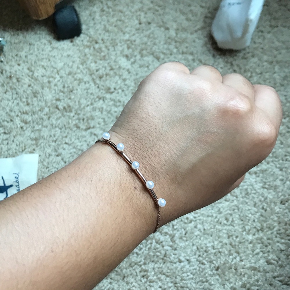 anthropologie rose gold bracelet